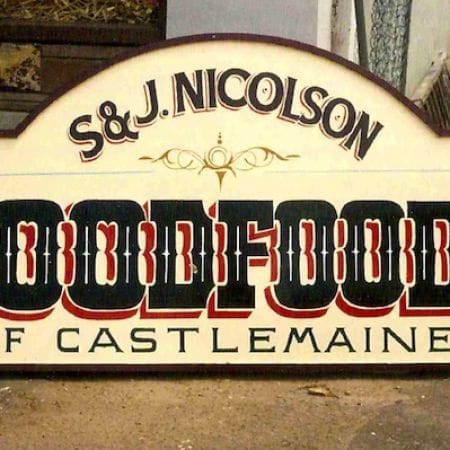S&J Nicolson Goodfoods of Castlemaine, Shopfront Handpainted Signage (2)