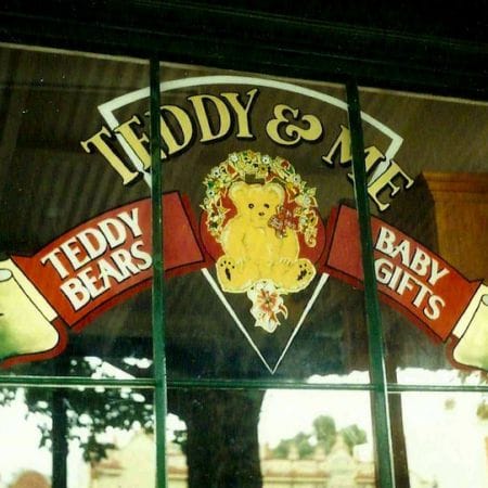 Teddy & Me, Shopfront Handpainted Window Signage