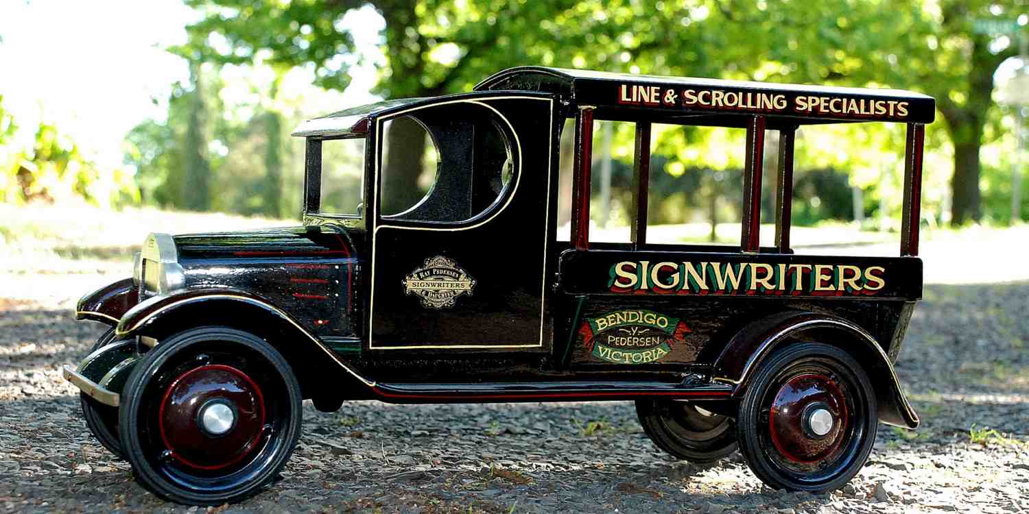 Image of Original Signwriters Delivery Van - Hand Lettering and Line & Scrolling
